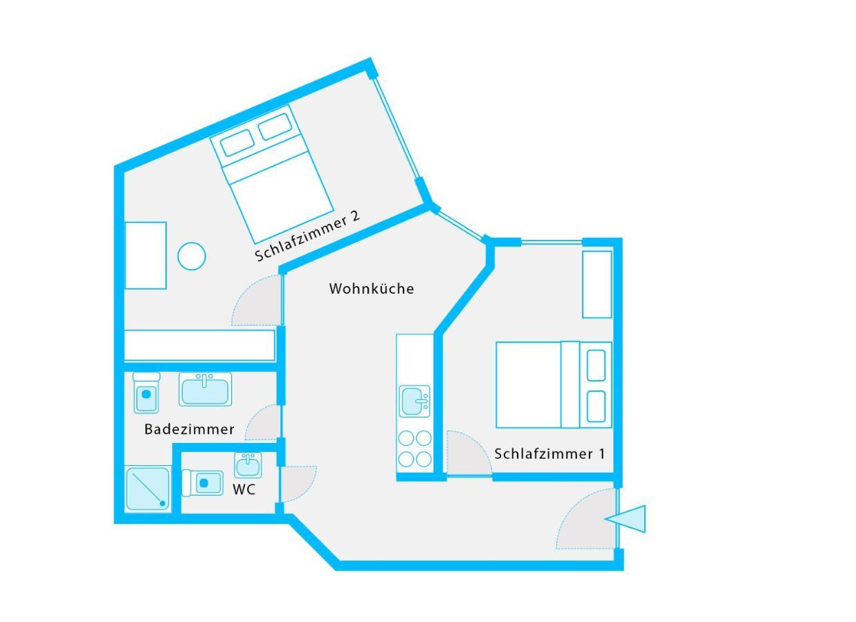 The Mierendorf Hinterhaus, 2 Bed Rooms Up To 4 People Berlin Dış mekan fotoğraf